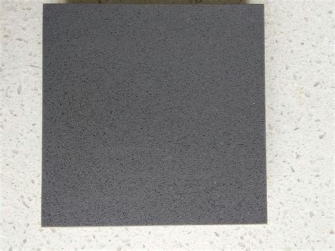 Quartz Stone Artificial Stones Pure Dark Grey Color Artificial