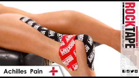 RockTape - Kinesiology Tape Instruction - Achilles Pain - YouTube