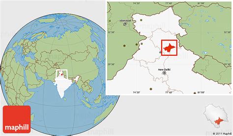 Savanna Style Location Map Of Shimla Highlighted Country