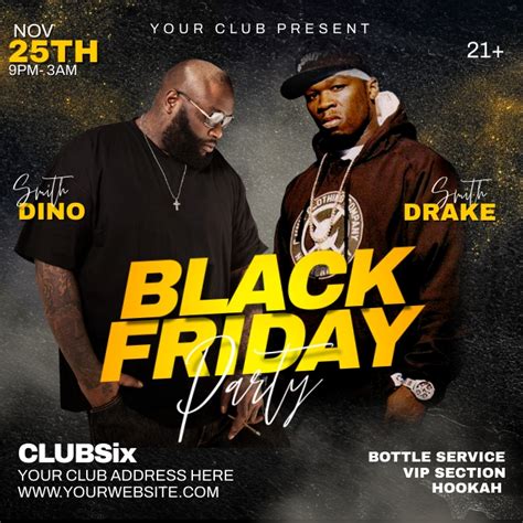 Copy Of Black Friday Party Flyer Postermywall