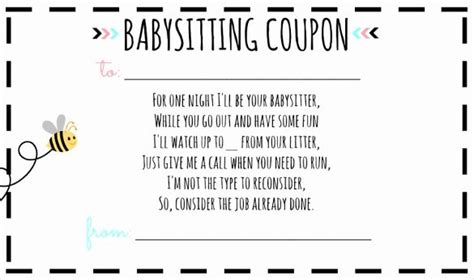 Fascinating Babysitting Certificate Template 8 Ideas Sparklingstemware