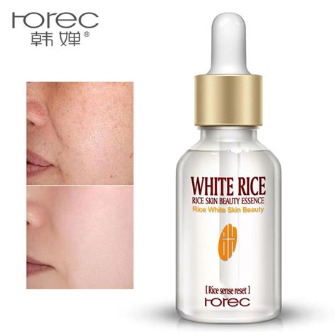 15ml White Rice Face Whitening Serum Hyaluronic Acid Anti Wrinkle