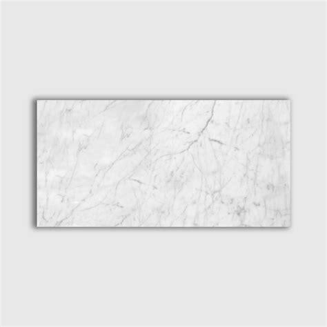 White Carrara C Polished Marble Tile 12x24x38 White Marble