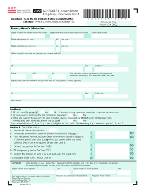 Fillable Online Otr Cfo Dc 528262021Schedule L Form0002 Indd Fax Email