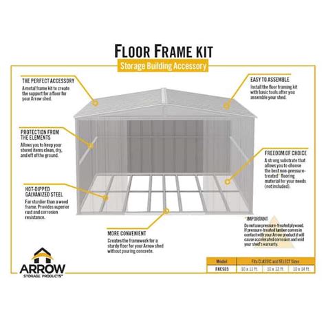 Arrow Floor Frame Kit Instructions Floor Roma