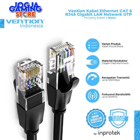 Jual VENTION IBE KABEL LAN RJ45 Cat6 Cat 6 GIGABIT UTP ROUND Shopee