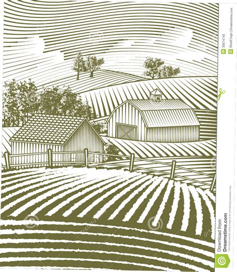 Farm Field Drawing at PaintingValley.com | Explore collection of Farm Field Drawing