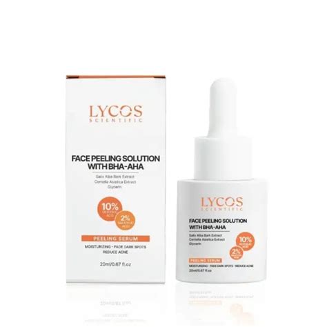 Lycos Skin Peel Serum Aha And Bha Smoothens Skin Reduces Dark