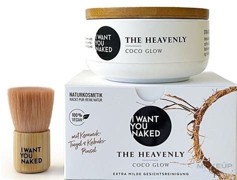 The Heavenly Coco Glow Face Soap With Kabuki Brush I Want You Naked Extra Mild Facial