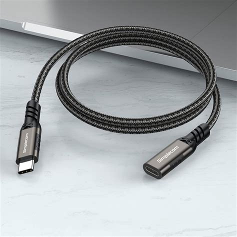 Simplecom CAU610 USB C Male To Female Extension Cable USB 3 2 Gen2 PD