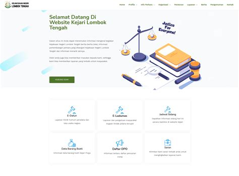 Jasa Desain Website Instansi Pemerintah Modern Murah No