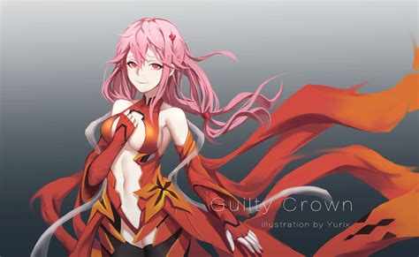 Yuzuriha Inori Dress Anime Girls Pink Hair Redjuice Guilty Crown