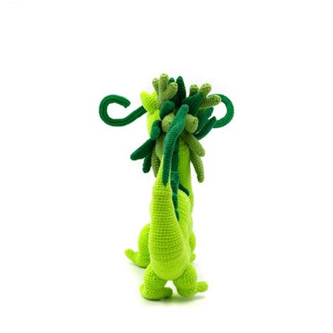 Cute dragon figurine, dragon toy, green dragon plush animal - Inspire ...