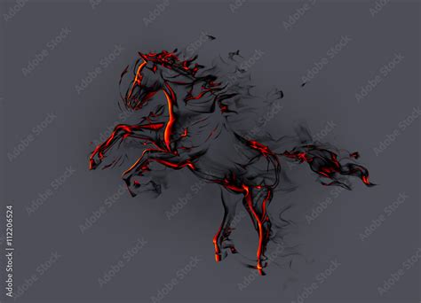 Ghost horse Stock Illustration | Adobe Stock