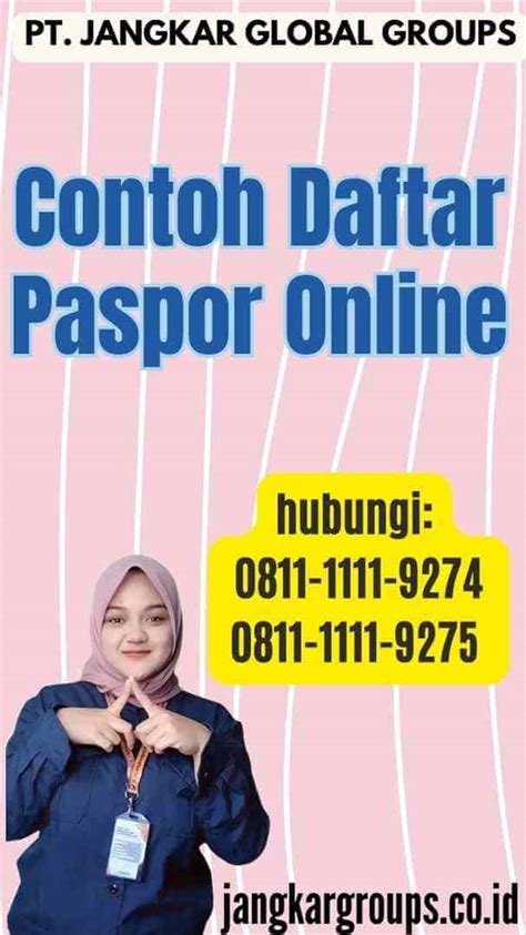 Contoh Daftar Paspor Online Panduan Lengkap Jangkar Global Groups