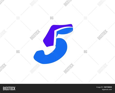 Number Logo Design. Vector & Photo (Free Trial) | Bigstock