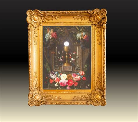 The Eucharist Altar Niche Vintage Painting Printable Instant Download
