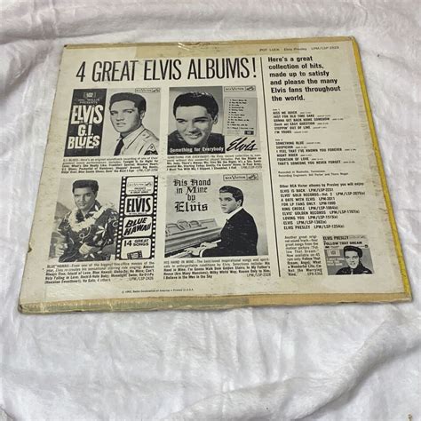 Pot Luck With Elvis Presley Stereo Lp Vinyl Lpm 2523 Rca 1962 Ebay