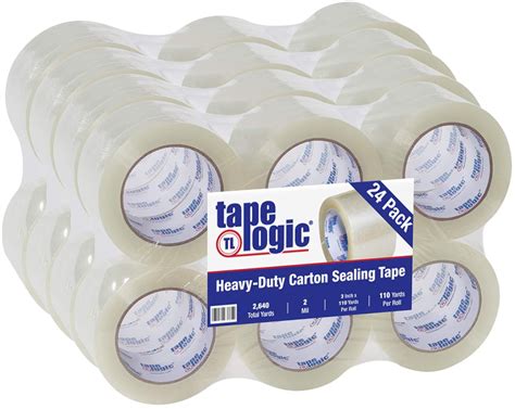 Medium Duty Clear Acrylic Carton Sealing Tape 3 X 110 Yds 2 Mil