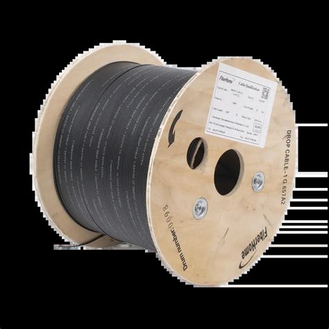 Cable de Fibra Óptica Monomodo Tipo Drop G 657A2 1 Hilo Int Ext Dieléctrica