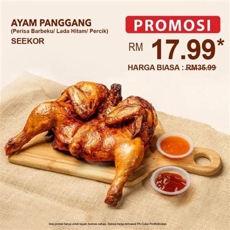 Baker S Cottage Roasted Chicken RM17 99 Promotion Valid Until 1