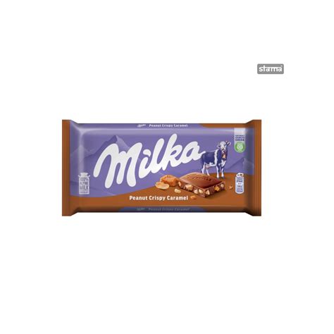 Paket mk Milka Peanut Crispy Caramel Чоколадо со кикирики и карамела 90гр