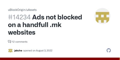 Ads Not Blocked On A Handfull Mk Websites Issue