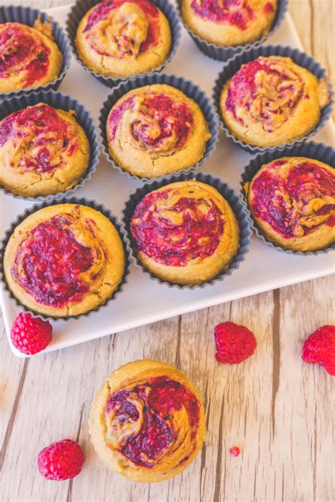 Muffins Beurre De Cacahu Te Et Confiture De Framboise Yium