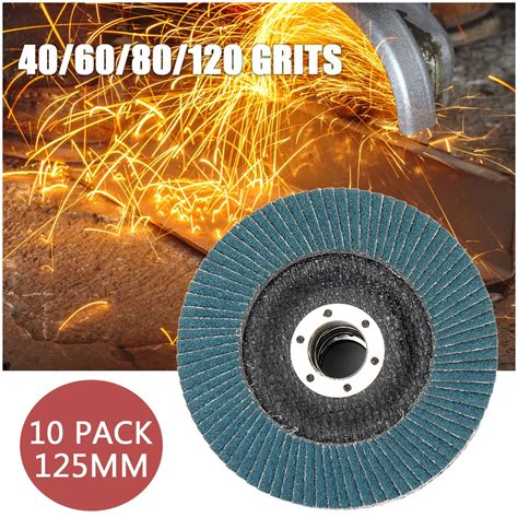 Pcs Flap Sanding Disc Mm Grits Round Sandpaper