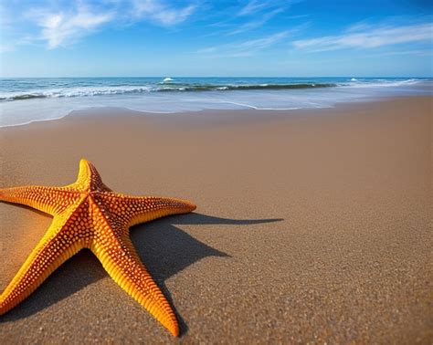 Estrela Do Mar Na Praia Foto Premium