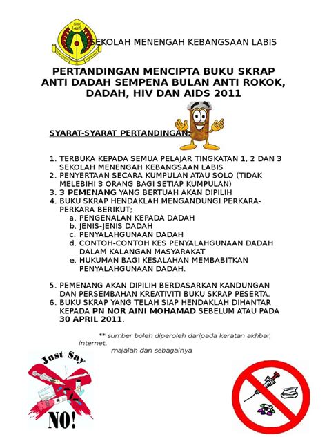 Buku Skrap Anti Dadah Pdf