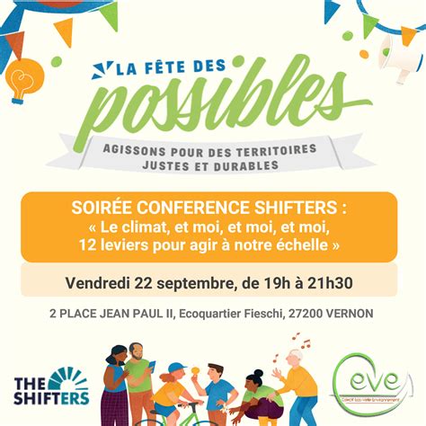 Vendredi 22 septembre SOIRÉE SHIFTERS La Manufacture des Capucins