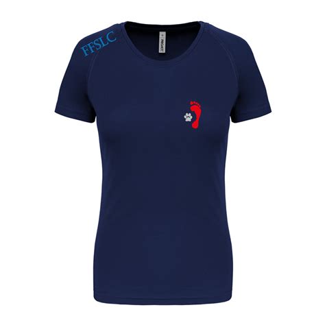 T Shirt Femme Ffslc Floqué Fédération Française Des Sports Et Loisirs