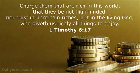 1 Timothy 617 Bible Verse Kjv