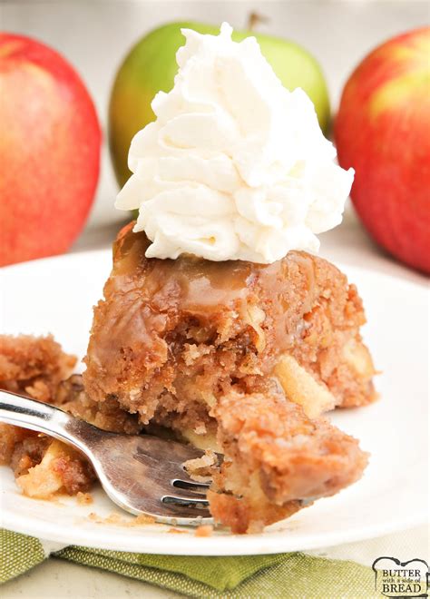 Caramel Apple Bundt Cake Butter With A Side Of Bread