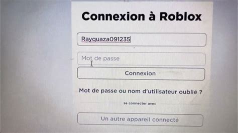 Je Vous Montre Mon Nom Et Mon Mot De Passe Roblox Youtube