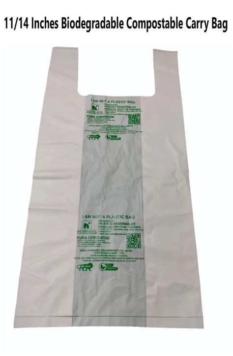 U Cut Printed Inches Biodegradable Compostable Carry Bag At Rs