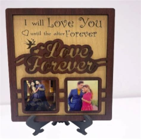 Mdf Brown Sd Sublimation Collage Photo Frame For Gift X Inch