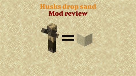 Husks Drop Sand Minecraft Mod Review Shorts Youtube