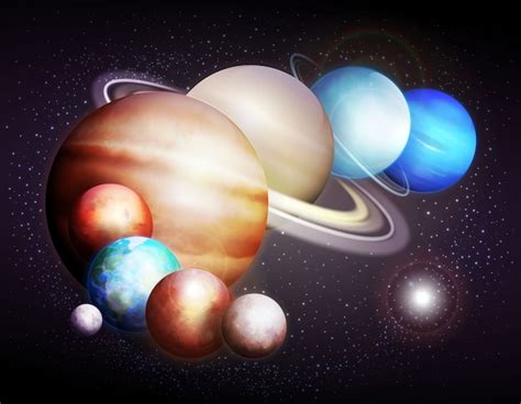 Premium Vector Planets Of The Solar System Illustration