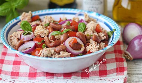 Insalata Tonno E Fagioli Fredda Con Cipolla Rossa Di Tropea Tutto Fa