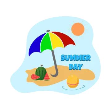 Summer Paradise Party Sticker Set Vector Summer Paradise Summer Time