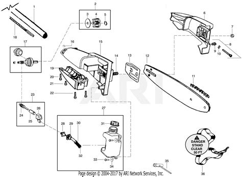 Poulan PP5000P Poulan Pro PP5000P Attachment Parts Diagram For Pruner