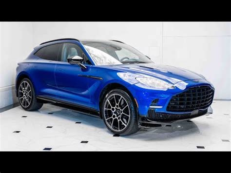 Ion Blue On Aurora Blue 2024 Aston Martin DBX 707 Exterior Interior