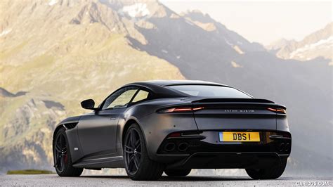 2019 Aston Martin Dbs Superleggera Satin Xenon Grey Rear Three