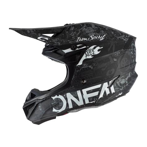 O Neal Series Polyacrylite Hr Motocross Enduro Mtb Helm Matt Schwarz