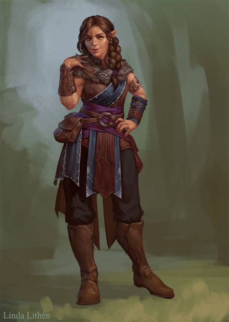 Commission Druid By Darantha On Deviantart Character Portraits