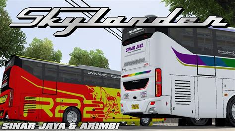 Terbaru Mod Skylander R Thien Livery Sinar Jaya Arimbi Bussid