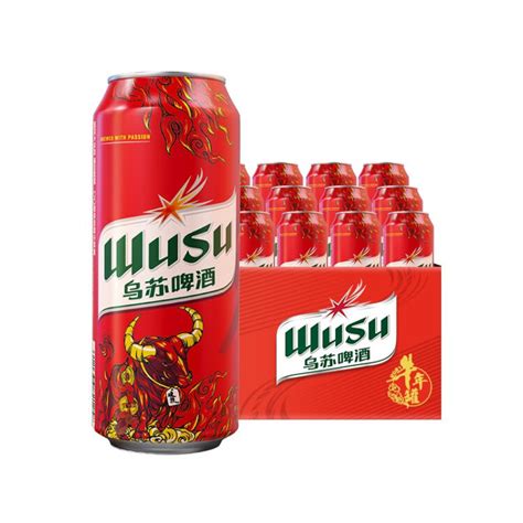 乌苏啤酒wusu 红乌苏易拉罐500mL 12罐新年定制罐牛年罐 整箱装图片 价格 品牌 评论 京东