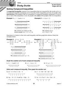 [UPD] Graphing Compound Inequalities Free Worksheets